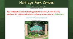 Desktop Screenshot of heritageparkcondo.com
